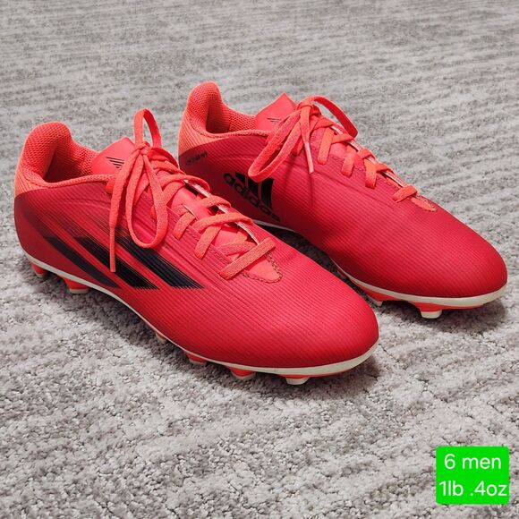Adidas x Speedflow soccer cleats red orange size 6 men - Picture 1 of 10